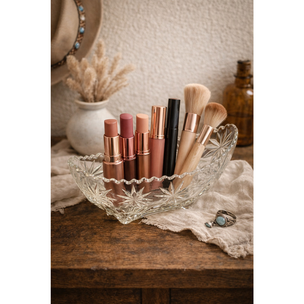 Vintage Star Glass Gondola Dish